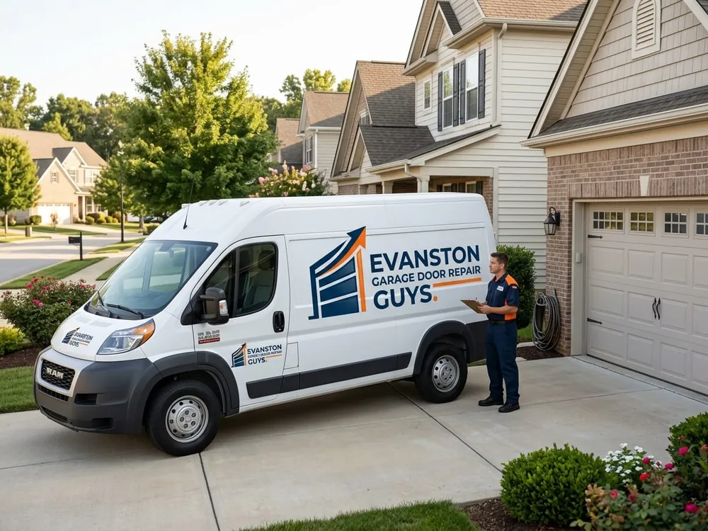 Comparing a replacement garage door section profile against an existing door in Evanston